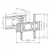 UCHWYT DO TV LED/LCD AR-70 ART 23-55 45KG reg. pion/poziom 47cm